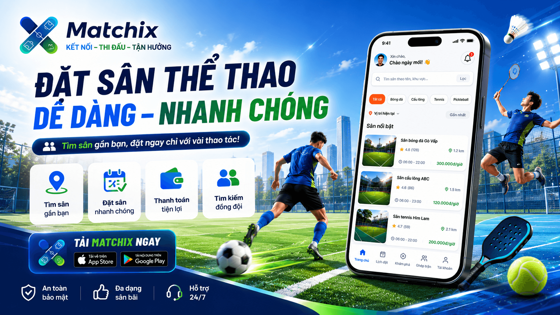Matchix – Sports Booking & Community Platform